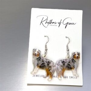 Aussie-tastic Dangle Earrings: Celebrate Your Love for Australian Shepherds! 🐶